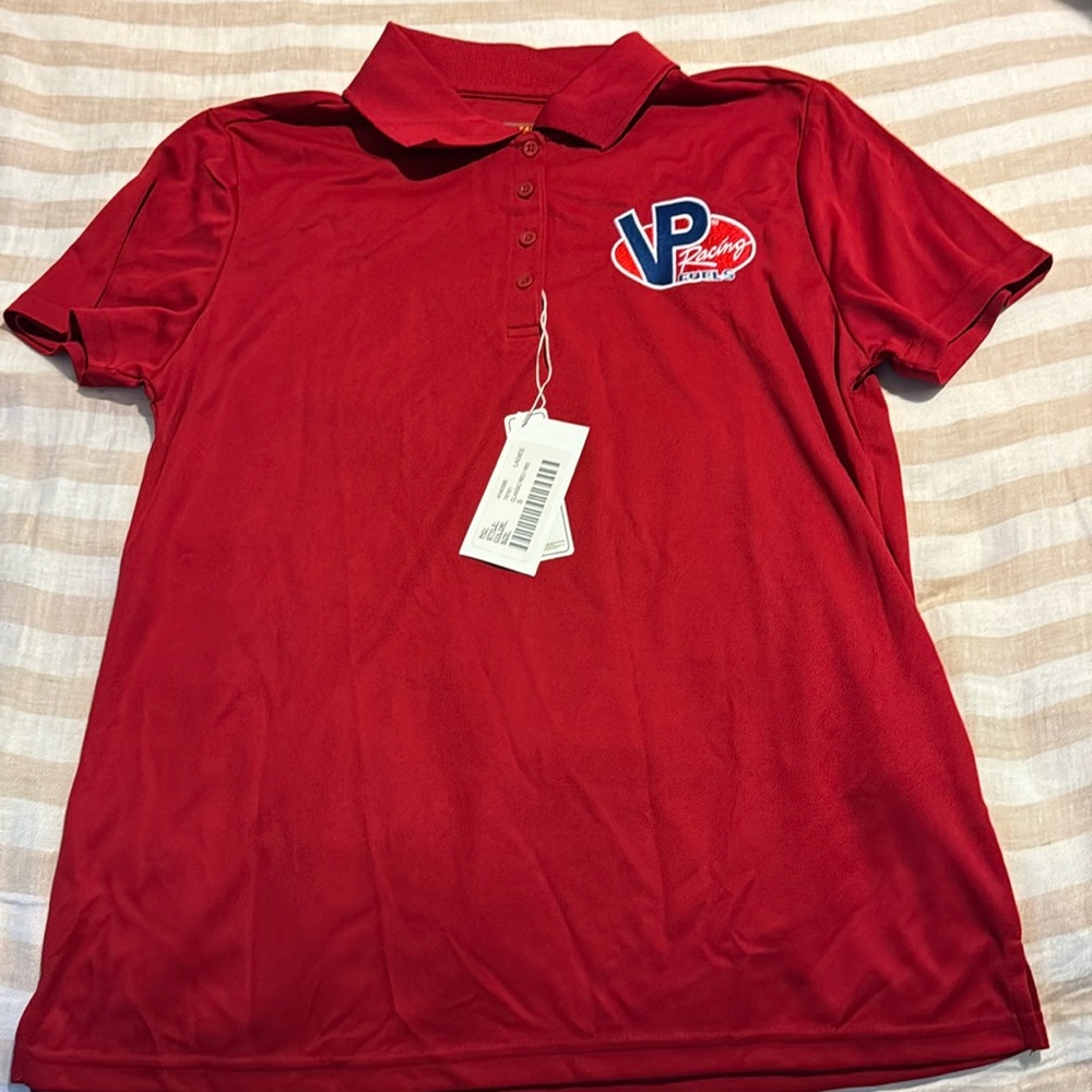 NWT VP Racing Fuels red polo women’s size S